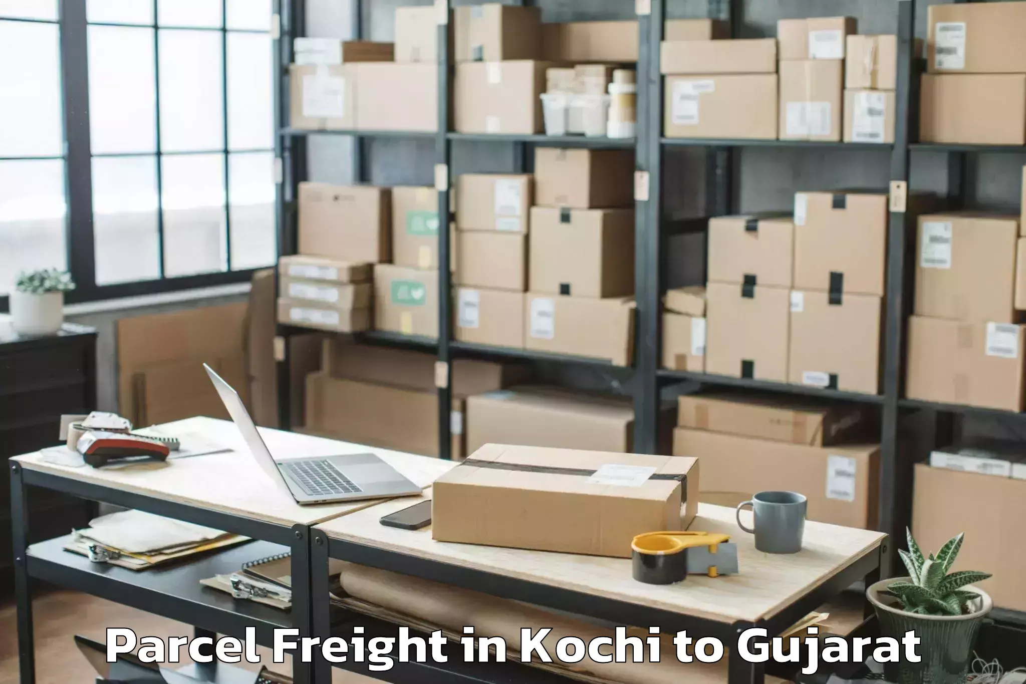 Reliable Kochi to Naliya Parcel Freight